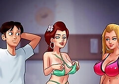 Hot aunt scene in Summertime Saga gets the steam rising