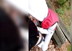 Risky Outdoor Quick Sex with 18yo Teen