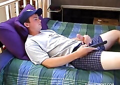 Connor Jacks Off and Cums On Belly