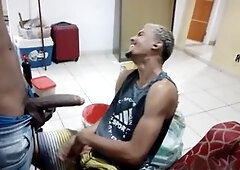 First-time deep throat twinks explore their limits