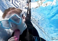 I had a kinky little idea during the time that sunning myself poolside in Spain — what if I tried giving a oral job underwater in my full-length wet