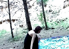 Krystal and Jorge banging in the woods ! It looks like Jorge is truly enjoying that little frenchy angels and her great butt ! !
