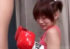 Asian minx gets pussy fingered