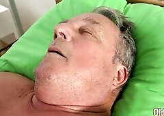 Grandad at the doctor screws sexy youthful nurses in old youthful three-some porn oral job jizz flow hardcore old youthful three-some old youthful gra