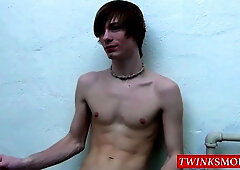 Stroking his dick in his underwear and strips totally naked