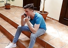 A horny hottie calls up a friend for casual sex