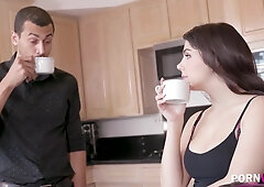 When hubby is away, busty Italian Valentina Nappi fucks a stranger at home GP1337