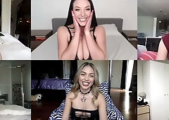 Famous models connect for a steamy quarantine Zoom session of solo pleasure
