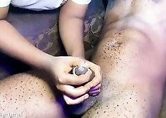 Lewd abode wife removed cum drum to smack abode keeper raw meat