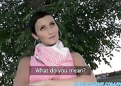 PublicAgent Short haired playgirl bangs for money