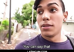 Young Straight Latino Boy Cash To Fuck Gay Filmmaker Outside
