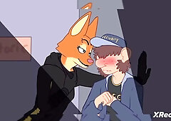 Diane Foxington stars in an animated femdom parody packed with orgasms