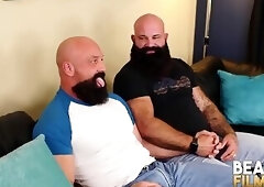 BEARFILMS Hairy Bears Jayson West And Victor West Raw Breed