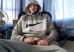 Gay edging, gay stepdad, masturbation