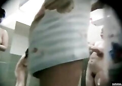 group showering mothers on spy web camera