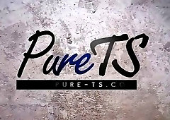 Big ass tranny sure needs a good cock in there