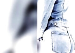 Tiny Crossdresser teasing in Jeans
