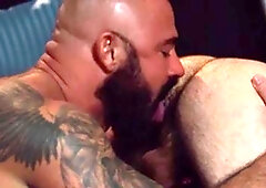 MEN: Slamming hard in company with inked european jock