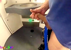 Got insatiable on the instruct and jacked off in the wc. Unluckily, there wasn't enough time to spunk.