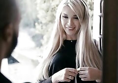 Nice-Looking tranny Aubrey Kate leaves the gym and visits her ebony boy neighbour Dillon Diaz expressing her raunchy wishes and starts flirting until 