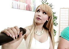 Giant Ebony Ramrod Reams Charming Housewife Natasha Teen DTW7213