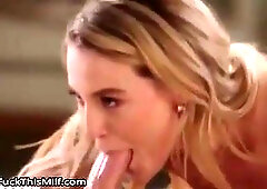 Bootylicious platinum-blonde model blake entices camera guy