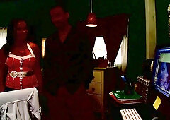 Stunning chubby babe received a hot facial after hard anal fuck