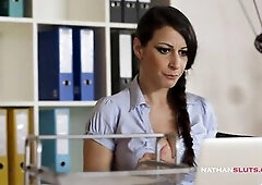 Wench Secretary Martina Gold ASS DESTROYED By Her Boss LARGE RAMROD Up Her Gaping ANUS