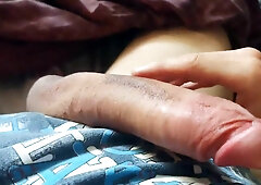 A mighty cum-shot and a plenty of of man-lava after a long abstinence!