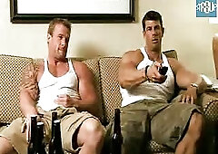 Body  Builders Whacking Off