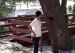 Straighty toys his ass