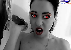 Saturno Squirt The Sexiest Latin Babe, She Is On Halloween Vampire Masturbation Tuesday The 13th
