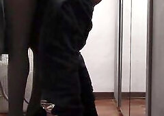 The mother i'd like to fuck with nice-looking legs and hose irons and gets touched and drilled