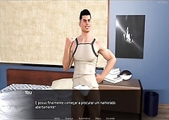 Gamers enjoy some man-on-man action in a wild love game