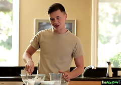 Nubile eats amateur butthole and nads