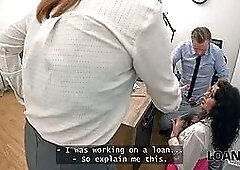 Loan4k. hidden xxx inbetween slutty boss and her nasty boss on the office table