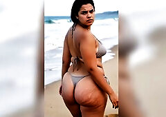 Massive booty thick gals walking - compilation 6 [AI]