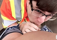 Big cock blowjob and raw anal pounding