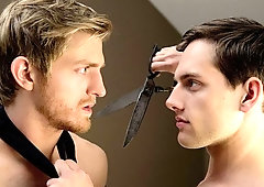 Levi Michaels deepthroats Tayte Hanson's cock before taking it