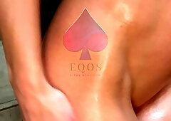 Stacked brunette goes solo toys and masturbation