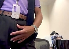 This babe Wrote Me Up…So My Large White Jock Blasted Her Desk and Coffee Cup with Cum – POV Spunk fountain