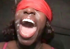 Black amateur girlfriend awesome bukkake