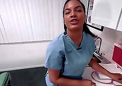 HOT CURVY LATINA NURSE MAYA FARRELL TAKES A MASSIVE CUM SAMPLE