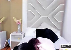 Curvy hot latina natural big saggy tits milf on cam