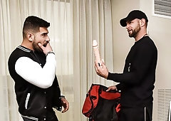 Coach Matt Wellington seducing his team's MVP, Damien Stone