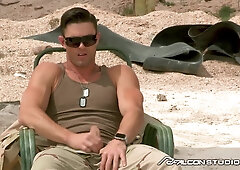 FalconStudios - Hottest Falcon Soldiers - Steamy Muscular Cubs Smashing Rock Hard In The Desert
