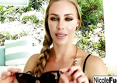 Sexpot Nicole Aniston gets creampied in her backyard
