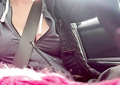 Hawt lengthy car ride with Artemisia Love Large titties flashing bounce Hard Teats OF@ArtemisiaLove101
