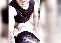 Colombian whore gets screwed in public, risky act, and walks all over the street with jizz on it.