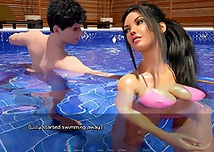 Pure Love Risky Handjob In The Pool Ep17